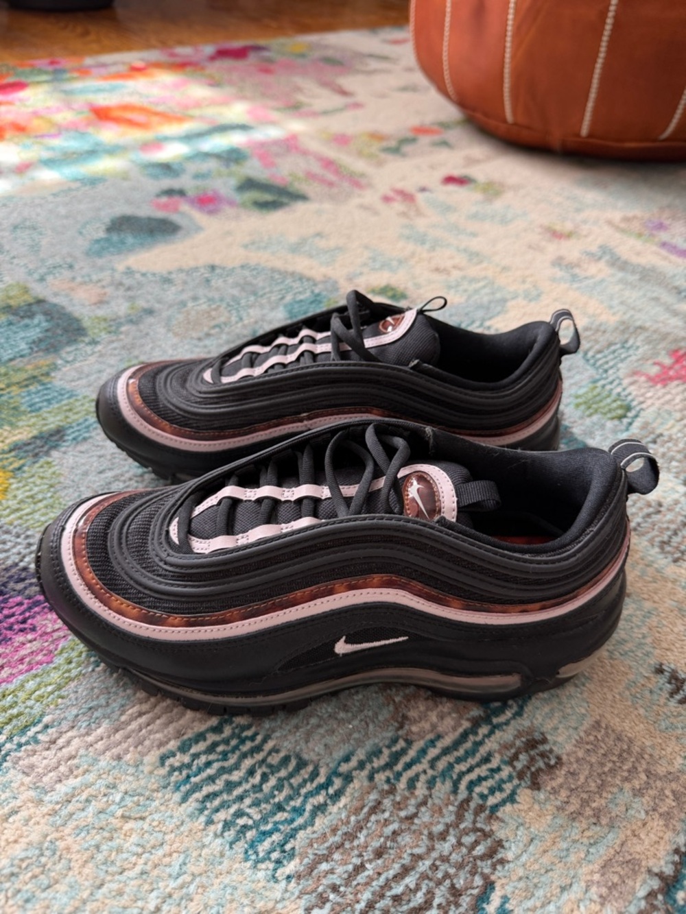 Nike Air Max 97 Black with Rose Gold and Pink Accents